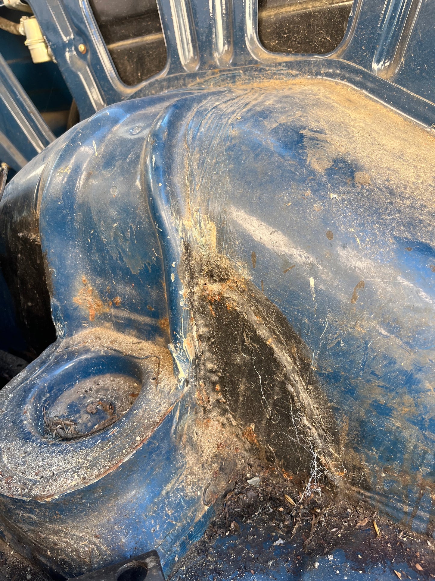 Reparatur Blech Radhaus hinten innen mi Gurt