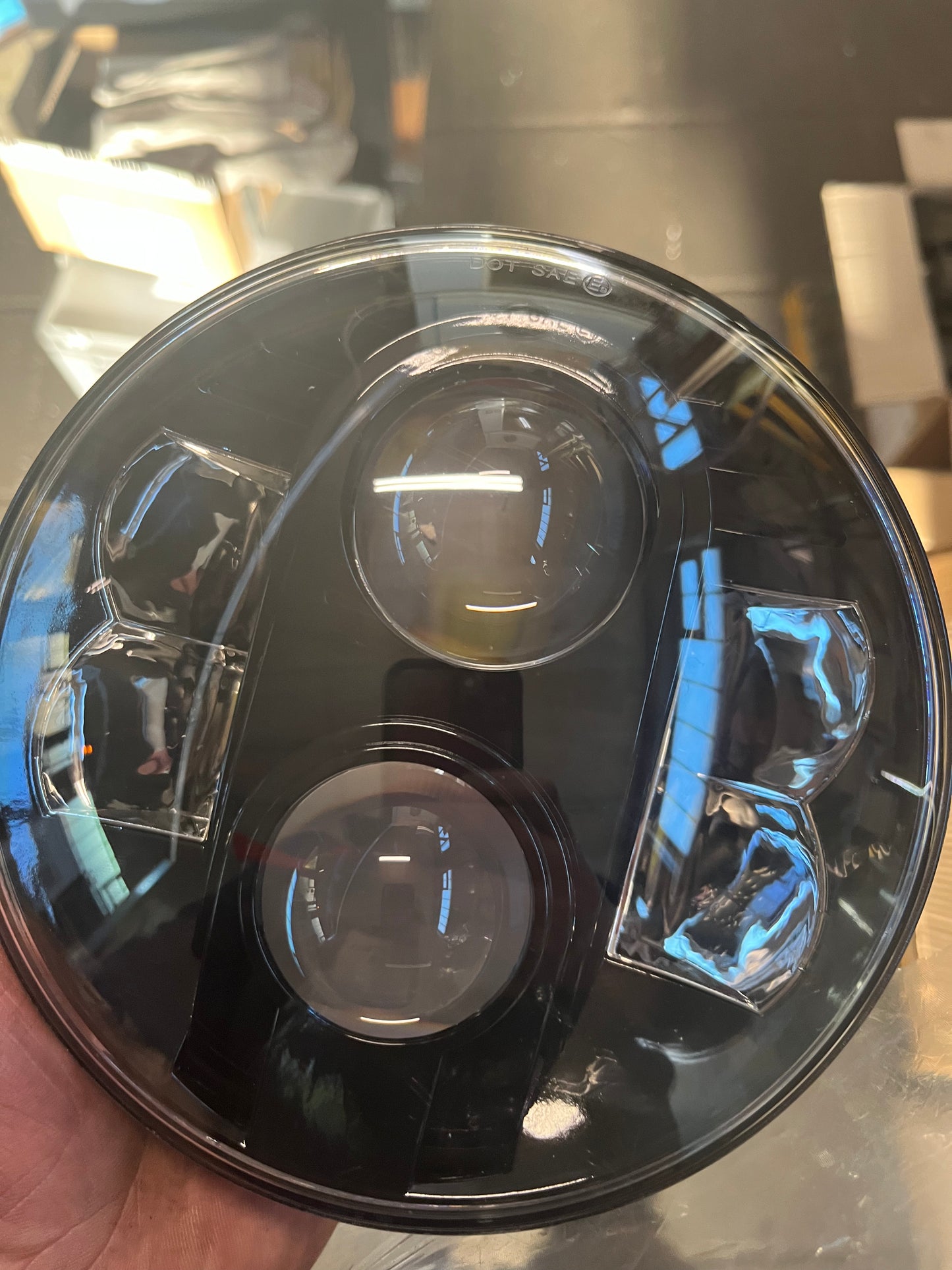 LED 7“ Lampe ohne Prüfziffer